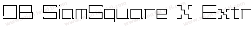 DB SiamSquare X Extr字体转换